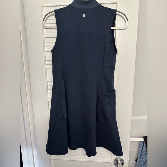 Zella A-Line Tennis Dress with size pockets and front zip. Size Medium. - Picture 4 of 5